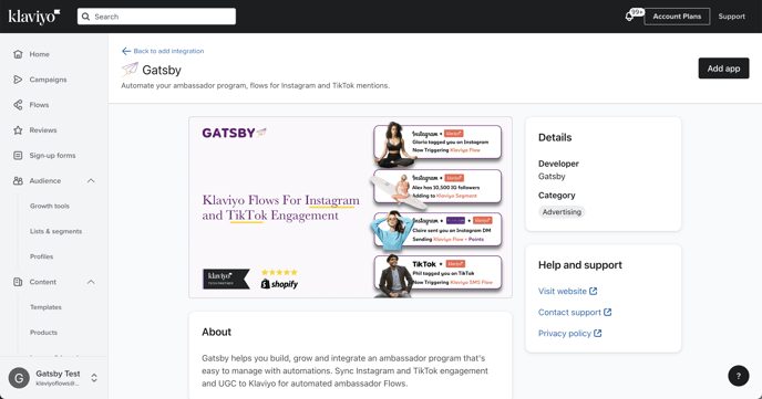 Gatsby App Listing Klaviyo-1