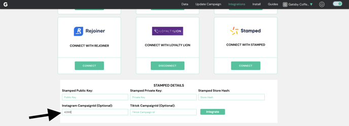 Gatsby Integrations Page Stamped