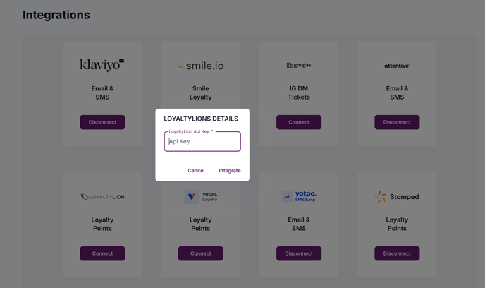 Loyaltylion API Key Gatsby Integration
